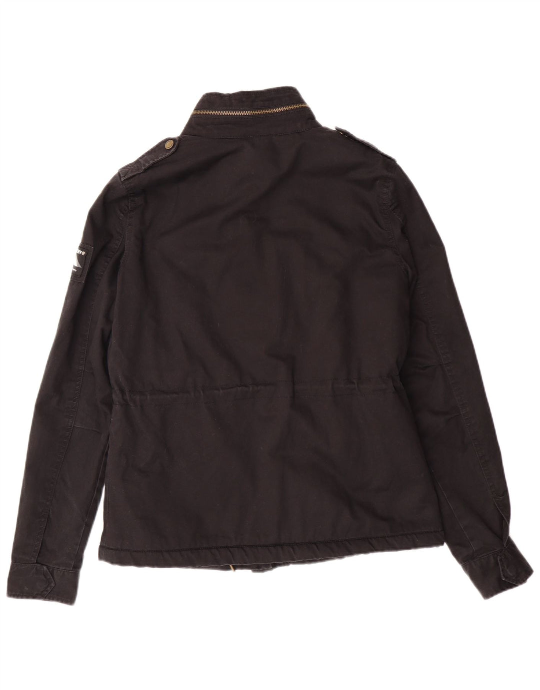 SUPERDRY Chaqueta militar para mujer UK 10 Small Black Cotton