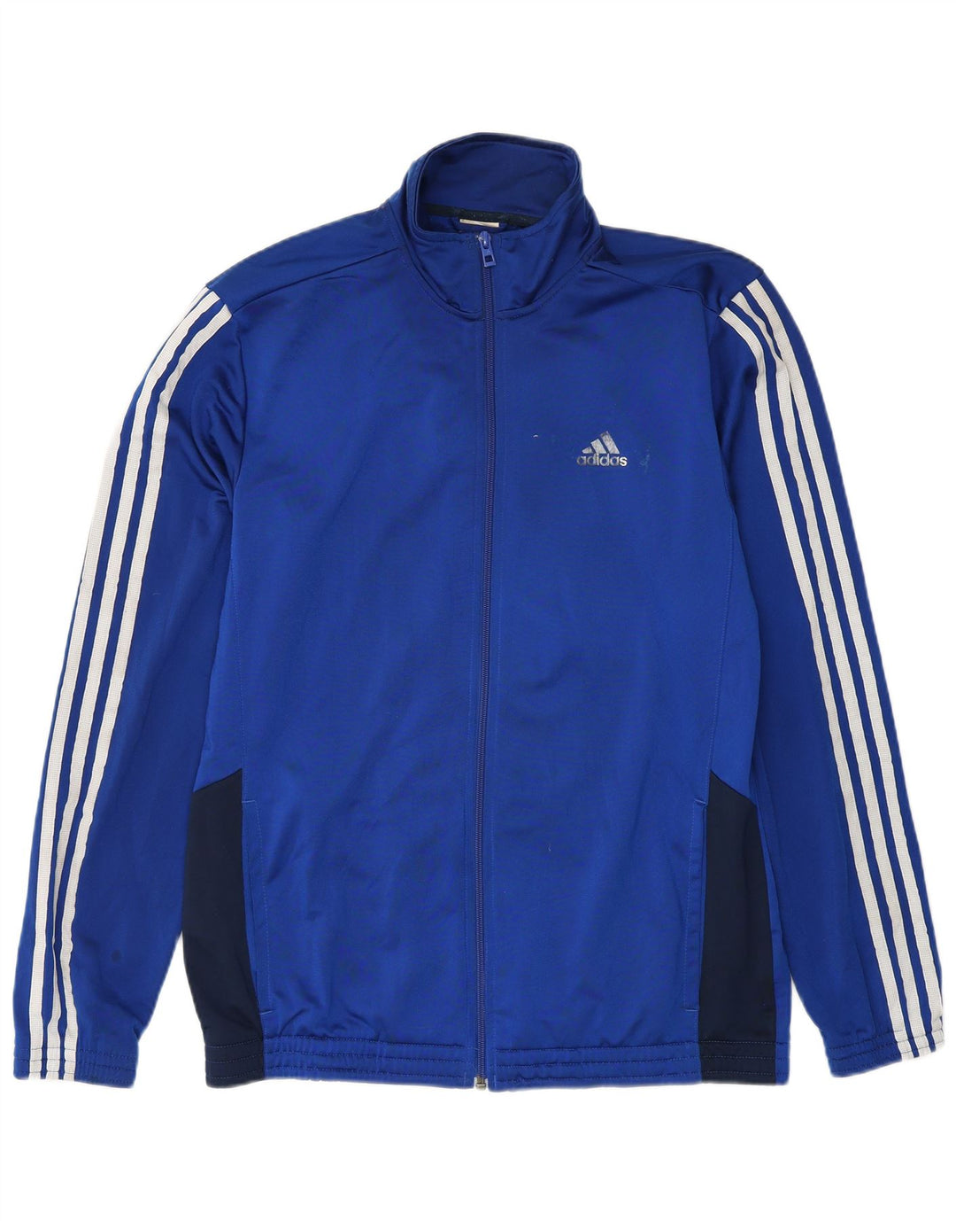 Adidas - Chaqueta de chándal para hombre, talla 40/42, color azul medio, poliéster