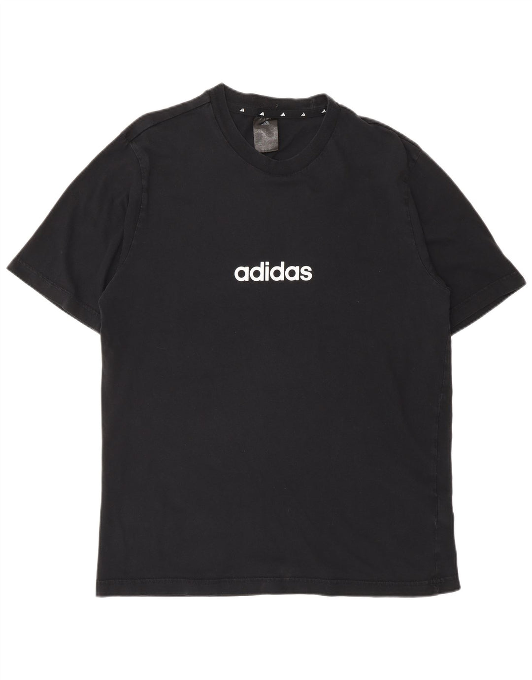 ADIDAS Camiseta gráfica para hombre Top Mediano Algodón negro