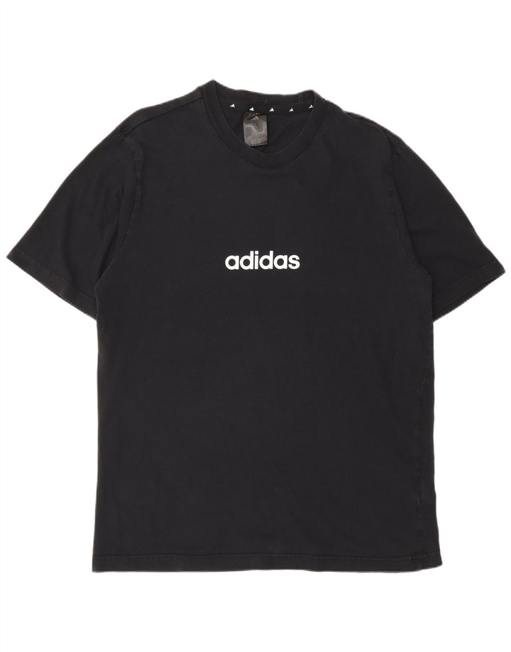 ADIDAS Camiseta gráfica para hombre Top Mediano Algodón negro