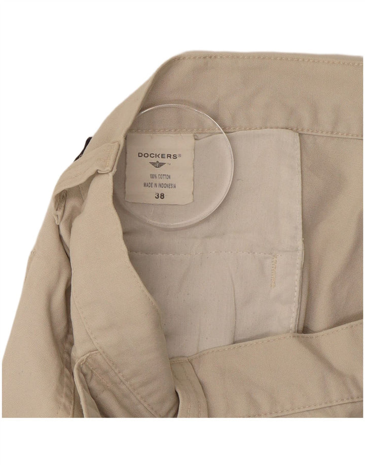 DOCKERS Pantalones cortos cargo para hombre W38 XL Algodón beige