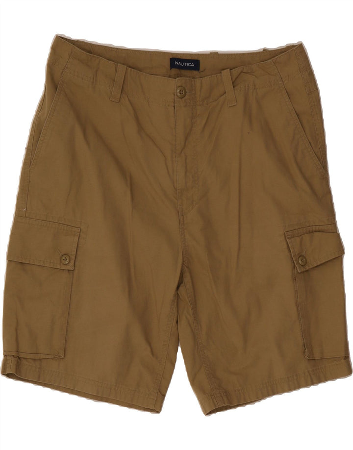NAUTICA Mens Cargo Shorts W34 Large Brown Cotton Vintage Nautica and Second-Hand Nautica from Messina Hembry 
