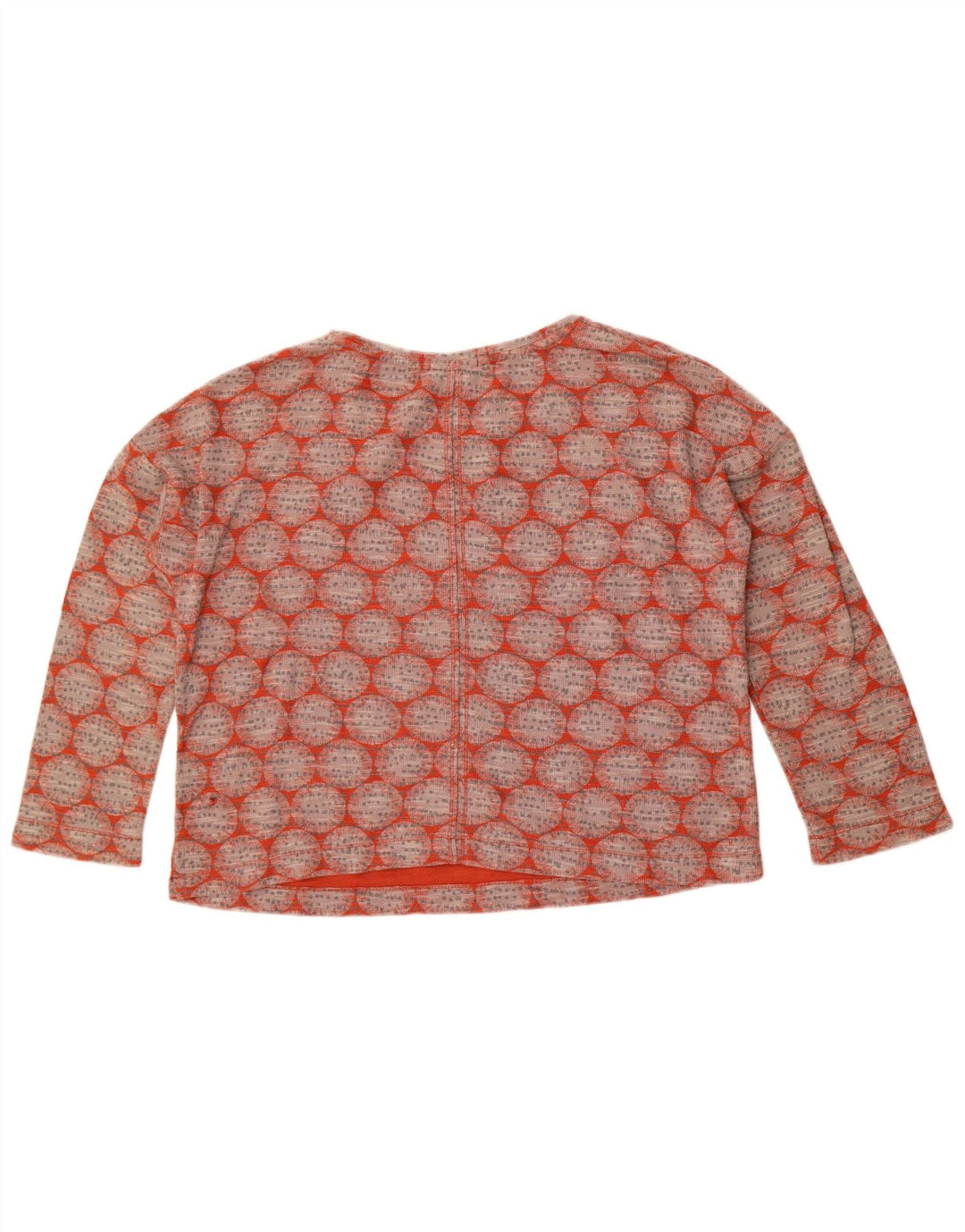 Top corto para mujer de White Stuff, manga larga, talla 40, talla M, color rojo geométrico