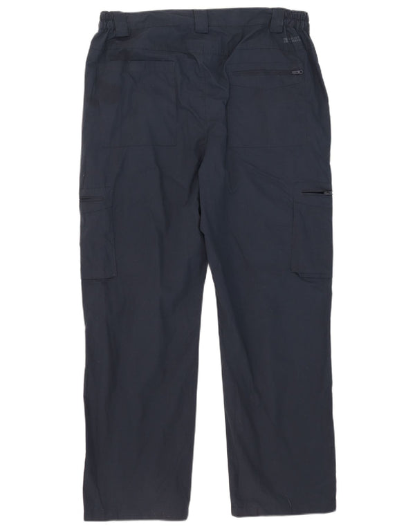 Pantalones cargo rectos para hombre de Mountain Warehouse W36 L29 Poliéster azul marino