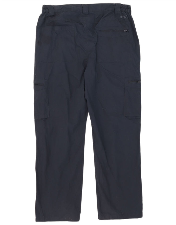 Pantalones cargo rectos para hombre de Mountain Warehouse W36 L29 Poliéster azul marino