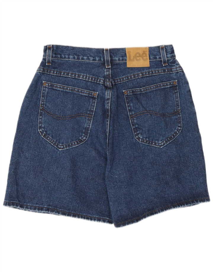 Shorts Vaqueros De Talle Alto Lee Mujer W28 Azul Medio