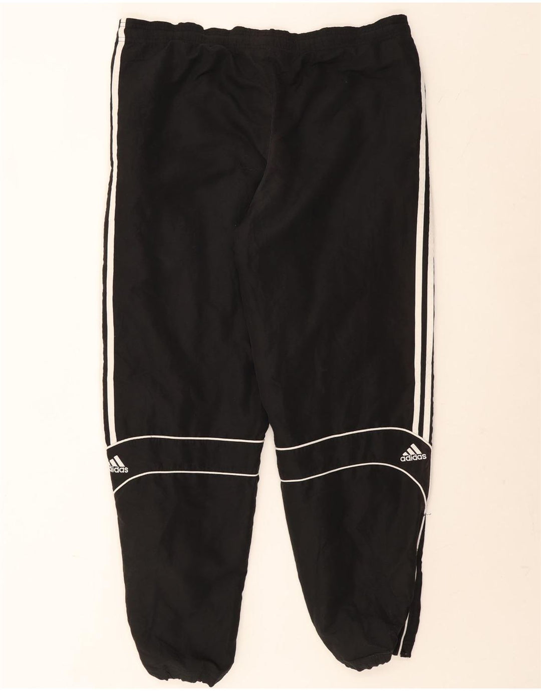 Adidas Hombre Pantalones De Chándal Joggers Grande Negro Poliéster