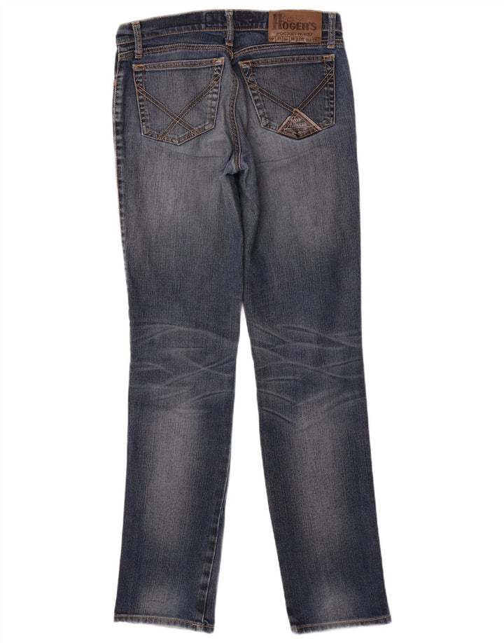 Roy Rogers Vaqueros ajustados para mujer W27 L32 Algodón azul marino