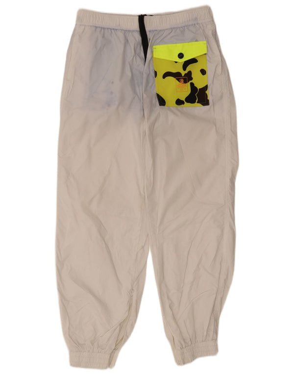Refrigiwear Pantalones de chándal para hombre Joggers Large Blanco Estampado animal