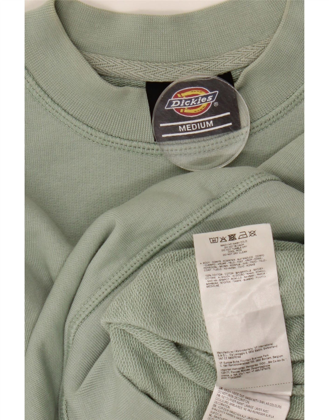 DICKIES Sudadera extragrande con estampado gráfico para mujer, talla 40, color verde medio
