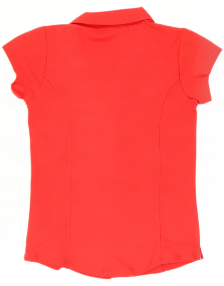 Guess Polo para mujer UK 12 Mediano Rojo Algodón