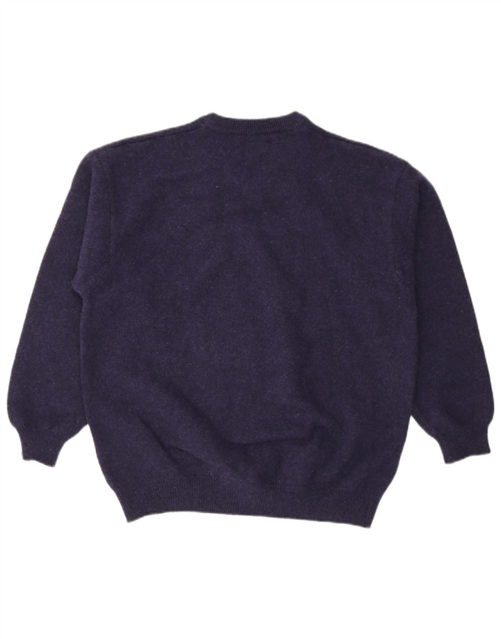 Marlboro Classics - Jersey con cuello en V para hombre, talla 2XL, lana azul marino