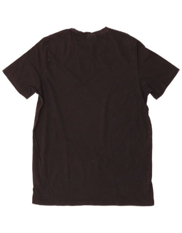 Hugo Boss Hombre Camiseta Top Medium Negro Algodón