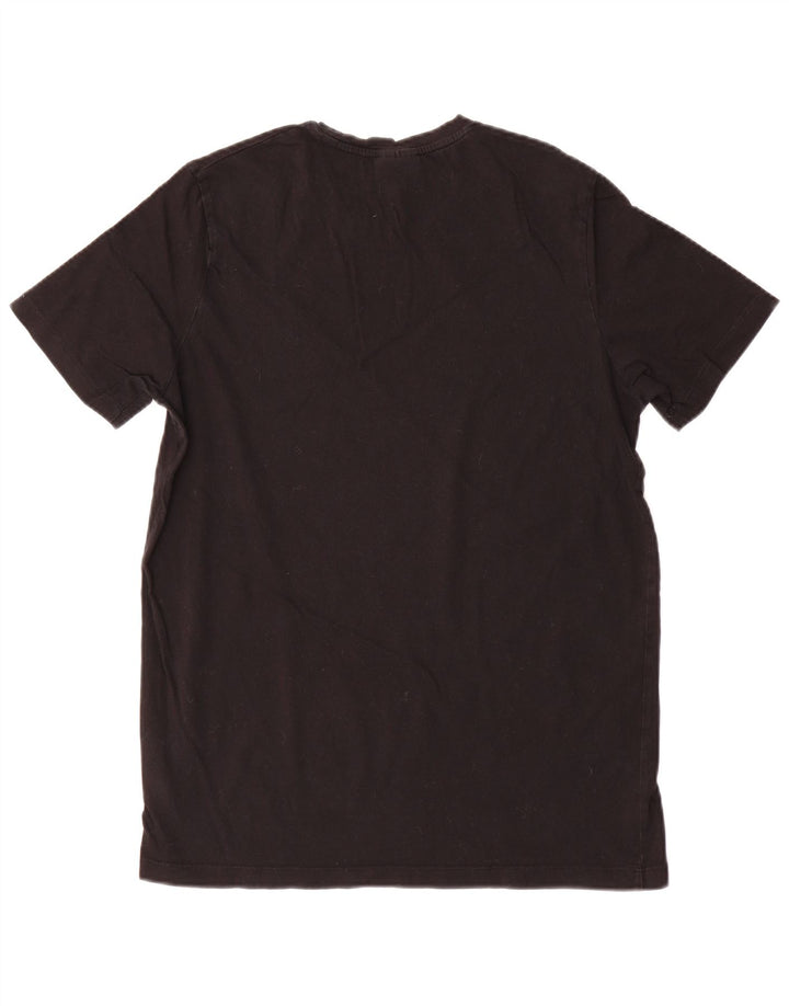 Hugo Boss Hombre Camiseta Top Medium Negro Algodón