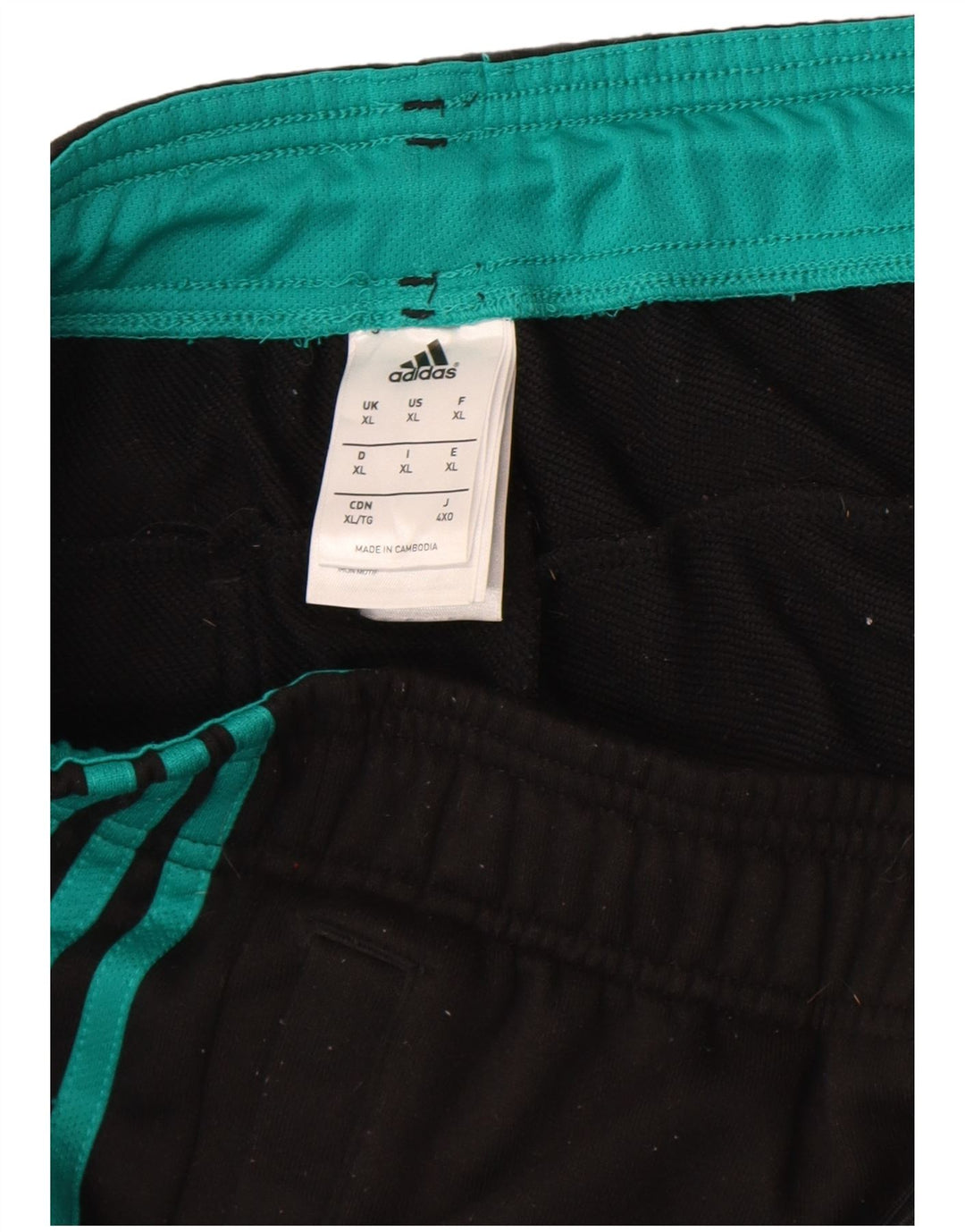 Adidas Hombre Climalite Chándal Pantalones Joggers XL Negro Poliéster