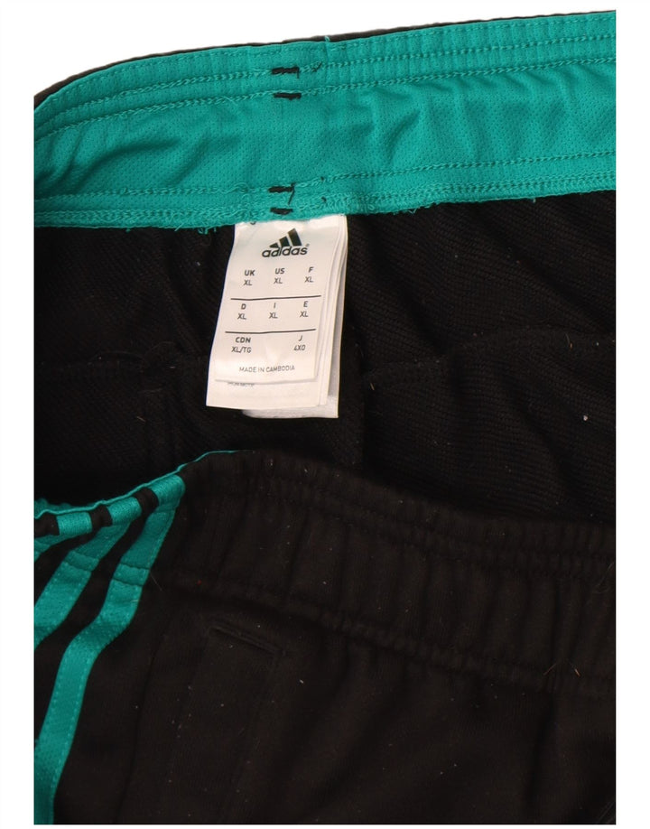 Adidas Hombre Climalite Chándal Pantalones Joggers XL Negro Poliéster