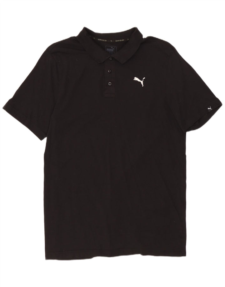 PUMA Polo para hombre grande negro