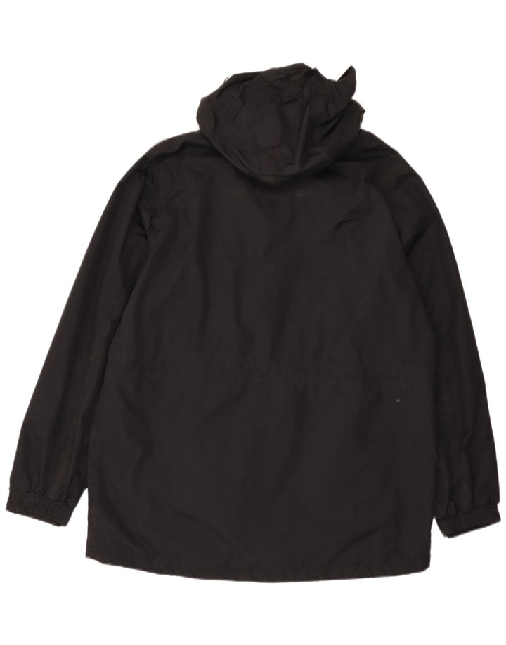 Chubasquero con capucha para hombre Mountain Warehouse UK 40 Large Nylon negro
