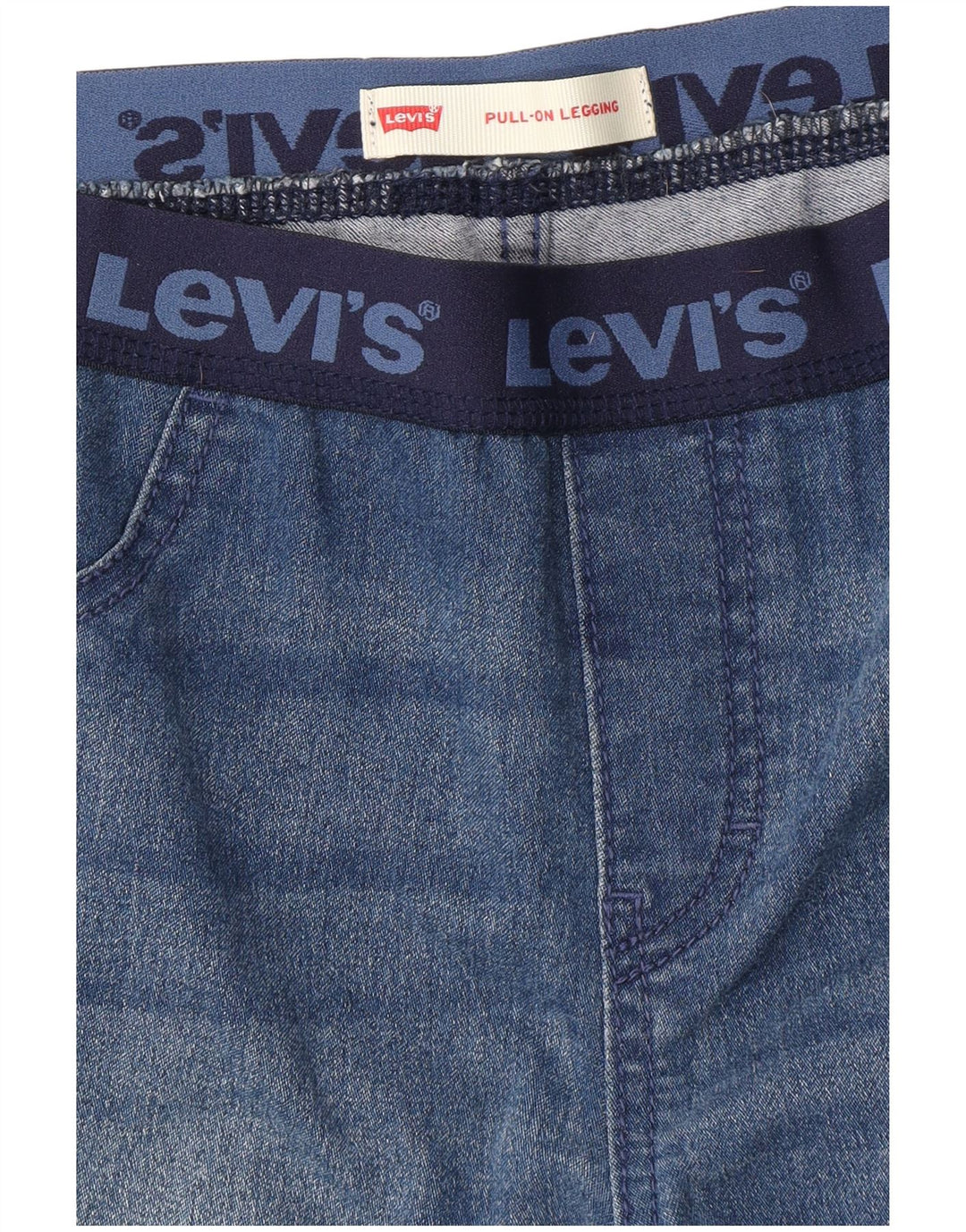 LEVI'S Vaqueros ajustados con legging gráfico para mujer W28 L28 Azul