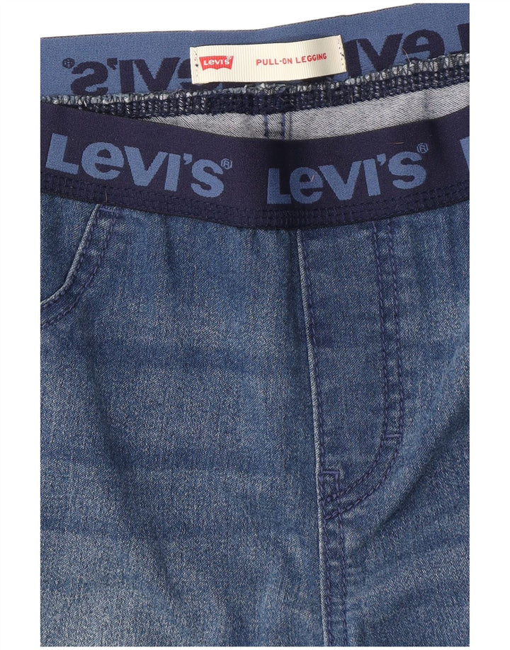 LEVI'S Vaqueros ajustados con legging gráfico para mujer W28 L28 Azul