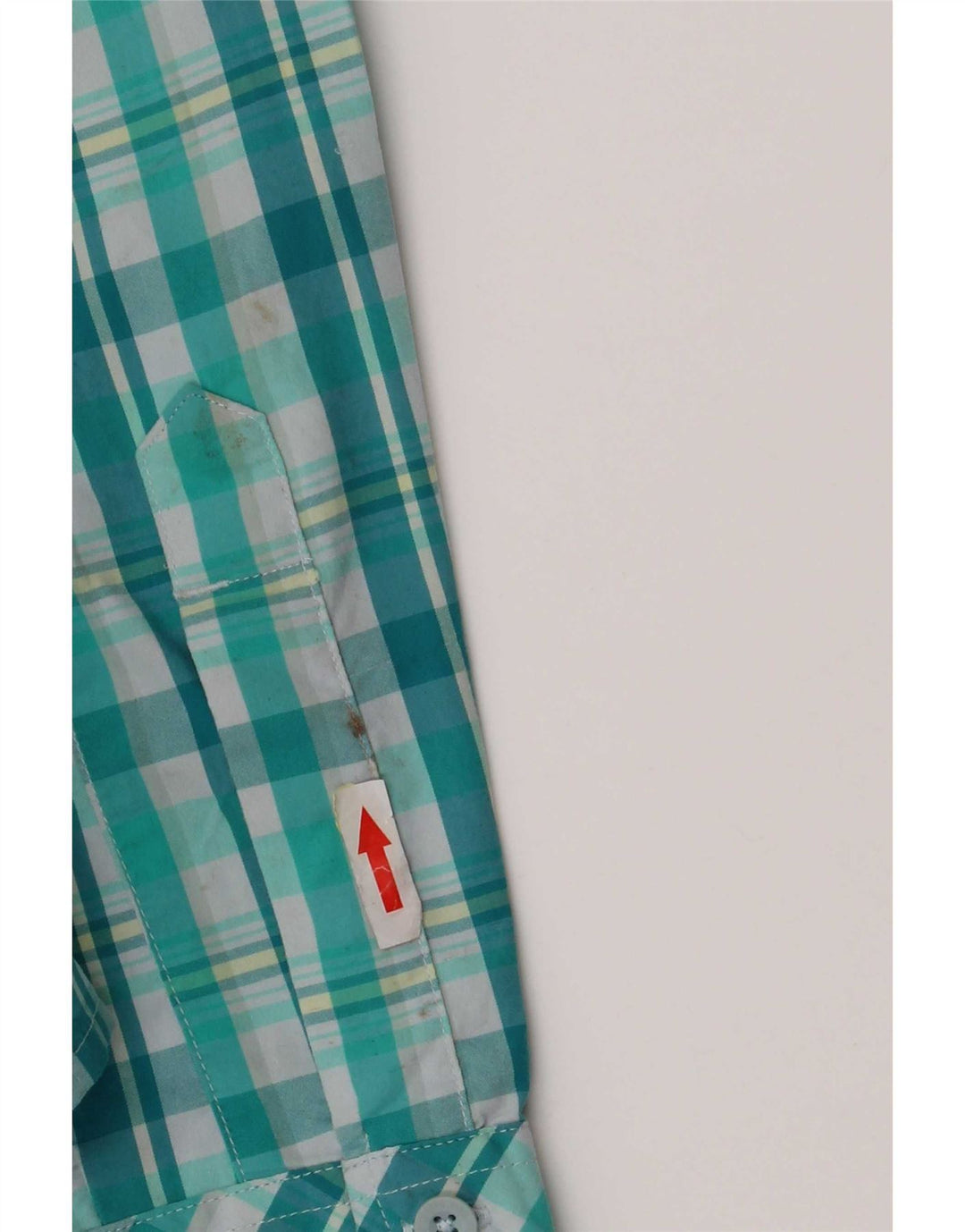 Camisa The North Face para mujer UK 10 Small Green Check Nylon