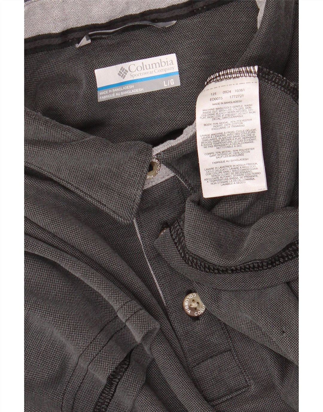Columbia Polo para hombre grande gris modal