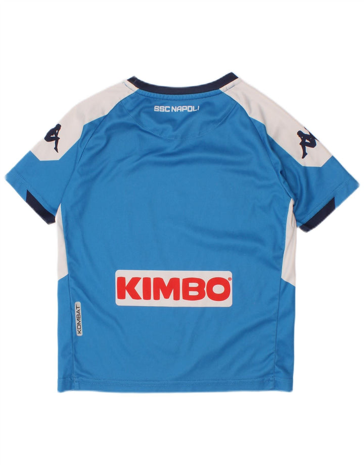 Kappa Camiseta gráfica para niños 4-5 años Azul Colorblock
