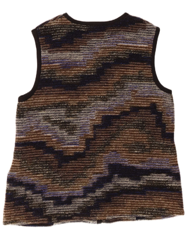 PETER HAHN Suéter tipo cárdigan para mujer UK 20 2XL Rayas multicolores