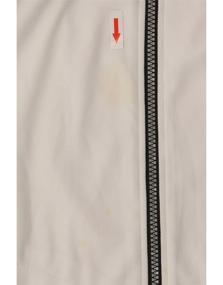Asics Hombre Chándal Top Jacket Medium Blanco Colorblock Poliéster