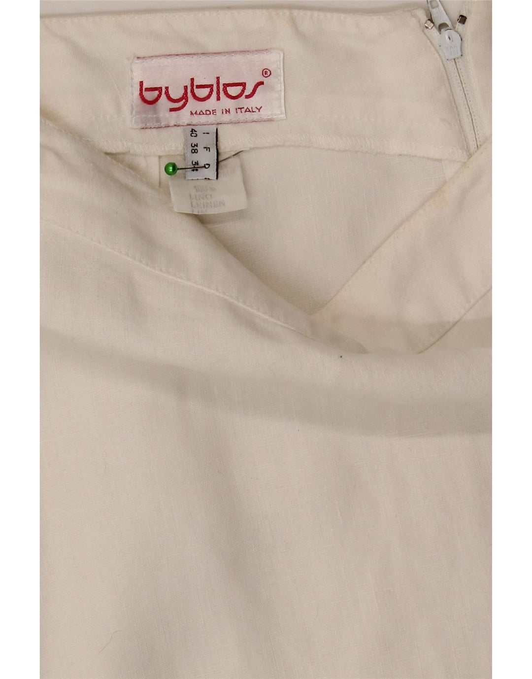 Falda lápiz para mujer Byblos IT 40 Small W28 Lino blanco