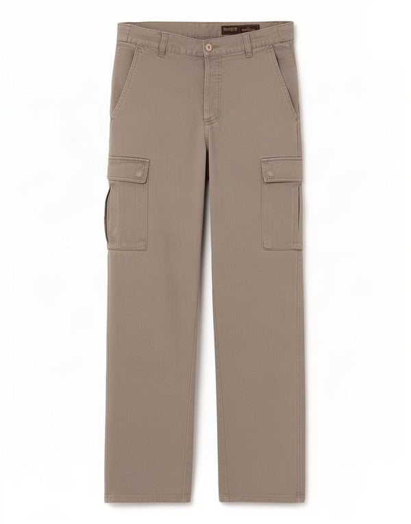 Pantalones cargo rectos para hombre Gas W32 L29 Algodón gris