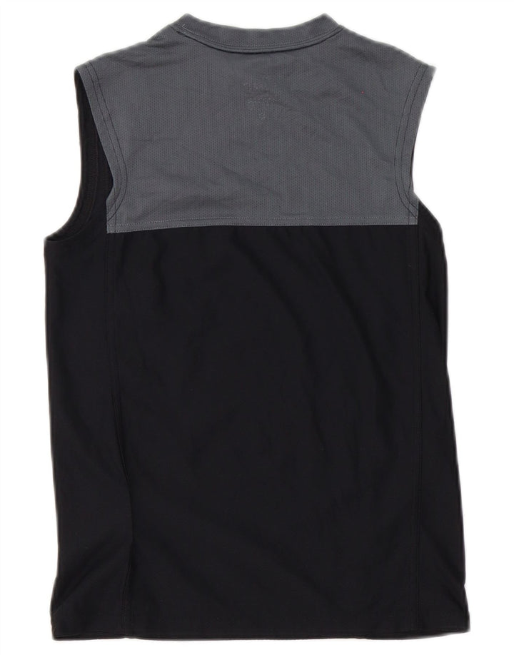 Nike Mujer Dri Fit Chaleco Top UK 10 Pequeño Negro Colorblock Poliéster