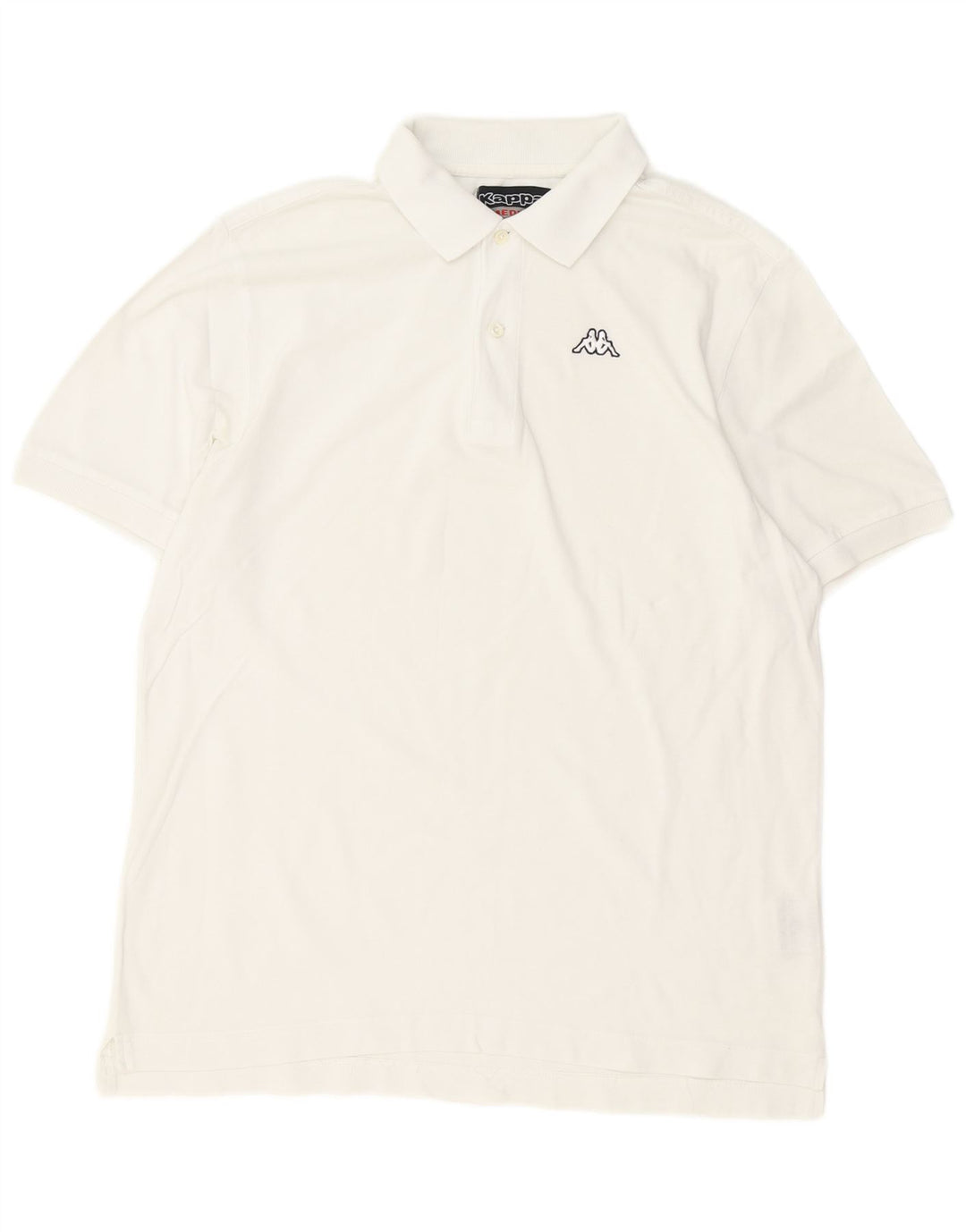 Polo Kappa Hombre Algodón Blanco Mediano