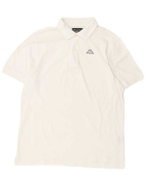 Polo Kappa Hombre Algodón Blanco Mediano