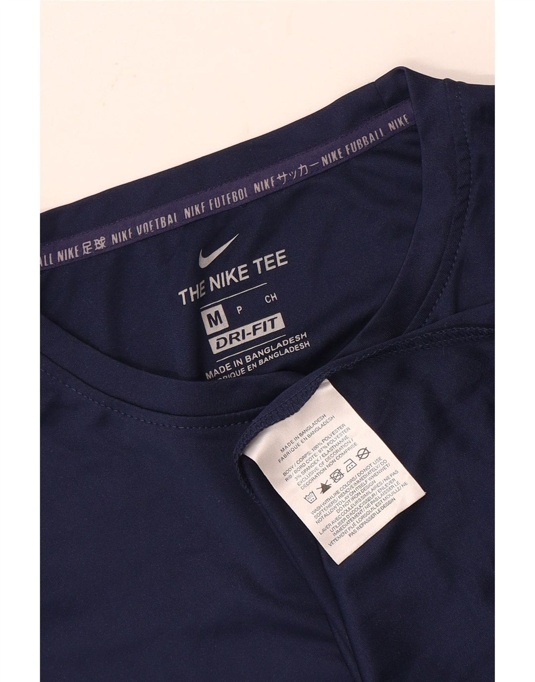 Camiseta sin mangas Nike Dri Fit para hombre Poliéster azul marino mediano