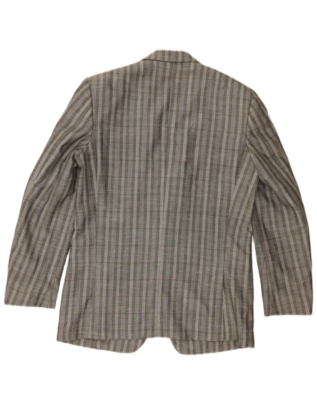 Facis Camisa vaquera de 2 botones para hombre UK 38 Medium Grey Check