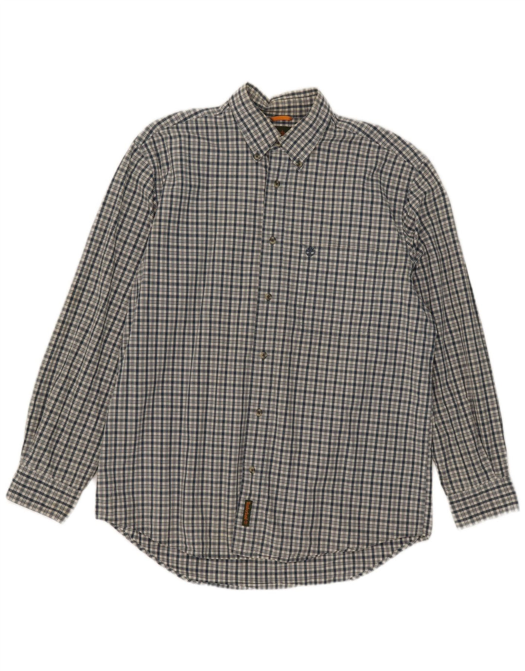 Camisa Timberland Hombre Mediana Azul Marino A Cuadros De Algodón