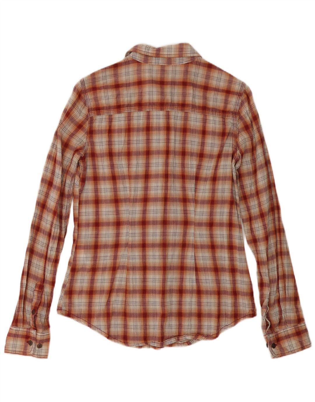 Carhartt Camisa de franela para mujer US 4/6 Small Red Check Cotton