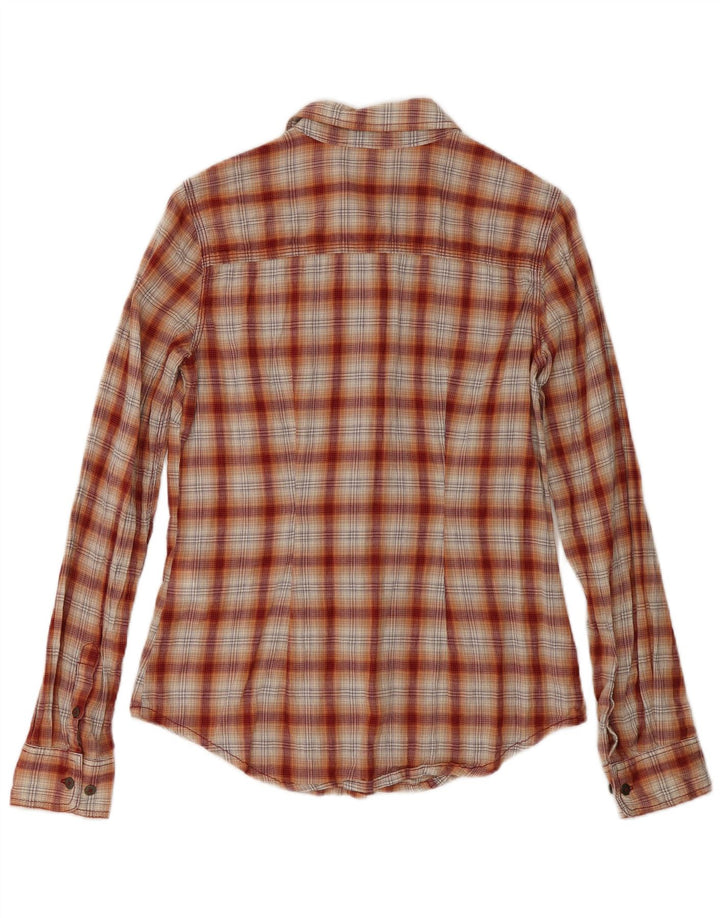 Carhartt Camisa de franela para mujer US 4/6 Small Red Check Cotton