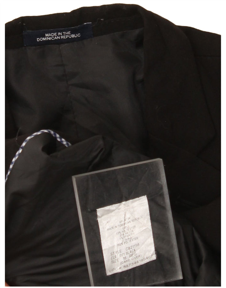 Chaqueta VINTAGE Chico 2 Botones Blazer 15-16 Años Poliéster Negro