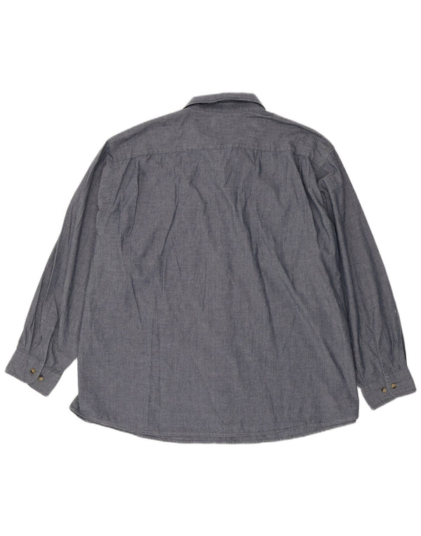 WRANGLER Camisa Hombre 3XL Azul Marino Algodón