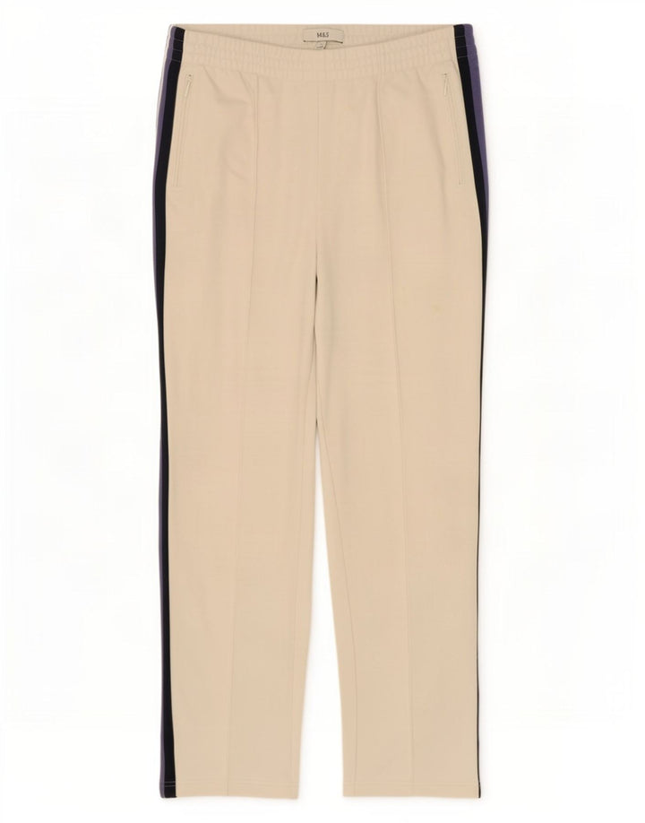Marks & Spencer Pantalones de Chándal para Mujer UK 12 Medium Off White