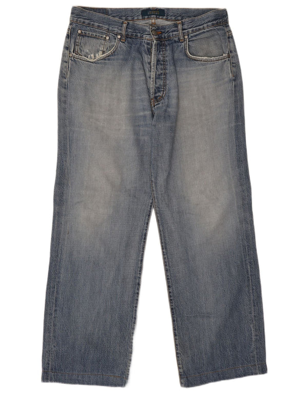 Zara Jeans Rectos Hombre EU 46 XL W36 L29 Algodón Azul