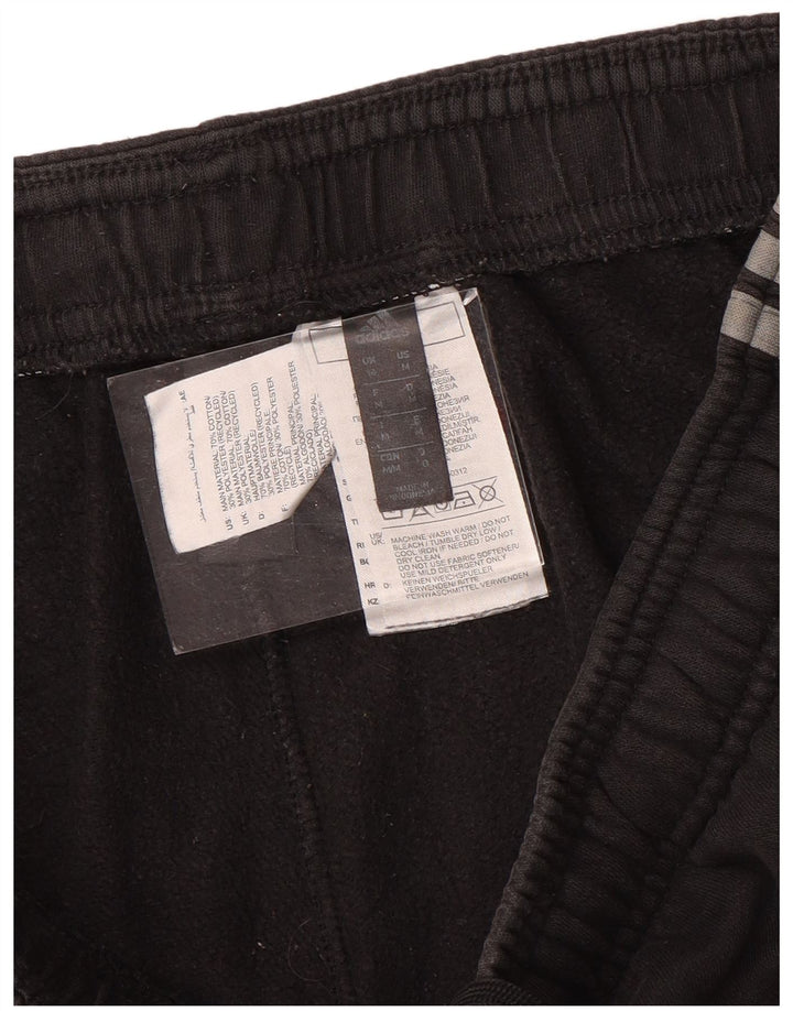 ADIDAS Pantalones de chándal para mujer Joggers UK 12 Mediano Negro Algodón