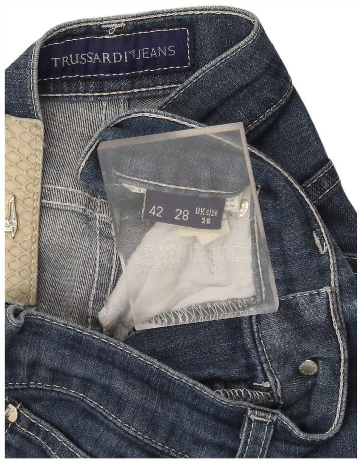 TRUSSARDI Vaqueros Rectos Mujer W26 L30 Algodón Azul