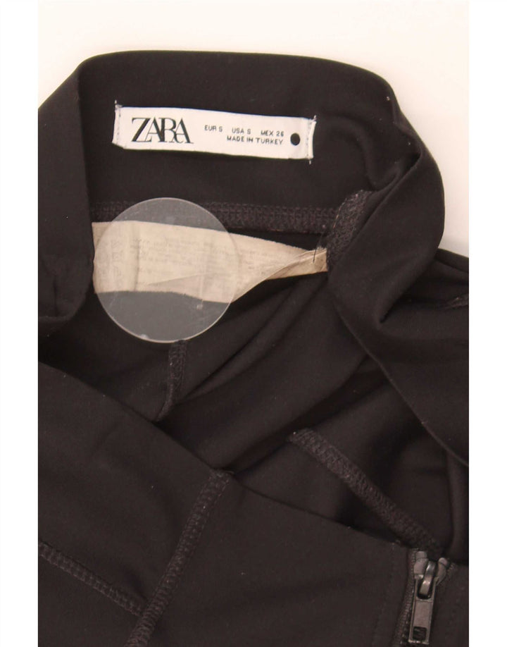Zara Mujer Leggings UK 8 Small Poliamida Negro