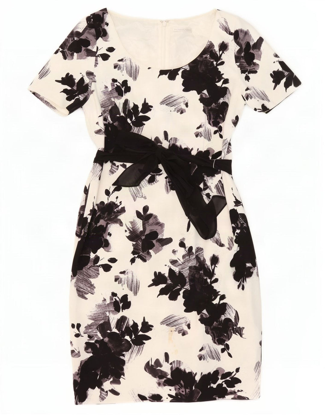Jacques Vert Vestido tubo para mujer UK 44 Poliéster floral blanco grande