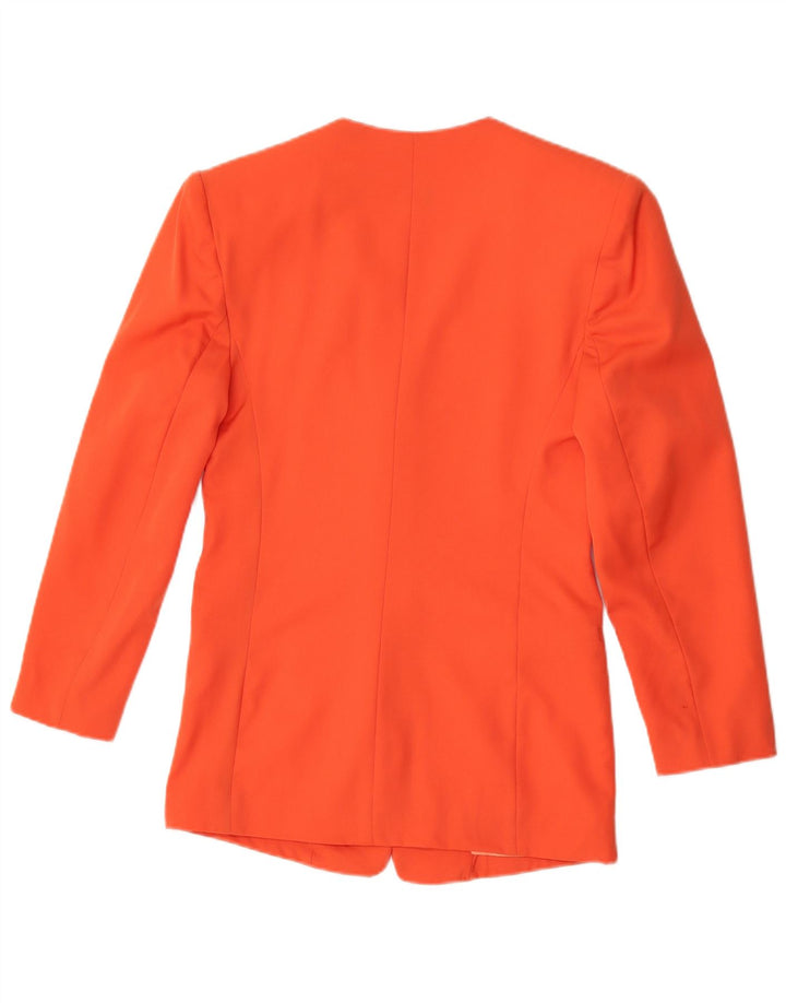Issima Chaqueta Blazer de 5 Botones para Mujer UK 42 Naranja Mediana