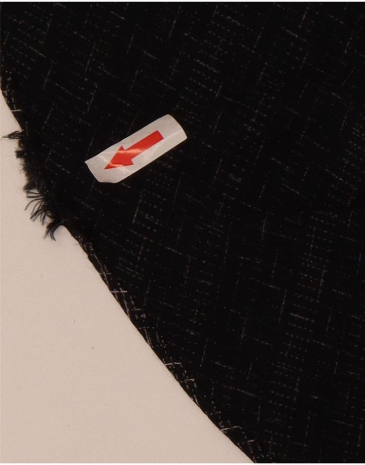 Tipo' S Camisa De Manga Corta Para Hombre Grande Viscosa Geométrica Negra