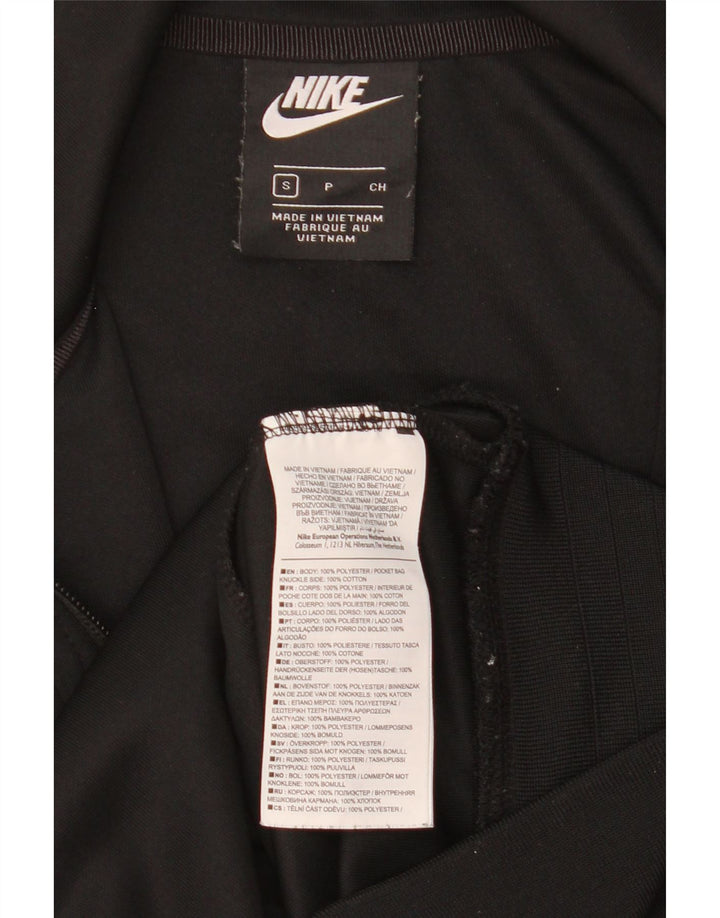 NIKE Hombre Graphic Chándal Top Chaqueta Pequeña Negro Colorblock Poliéster